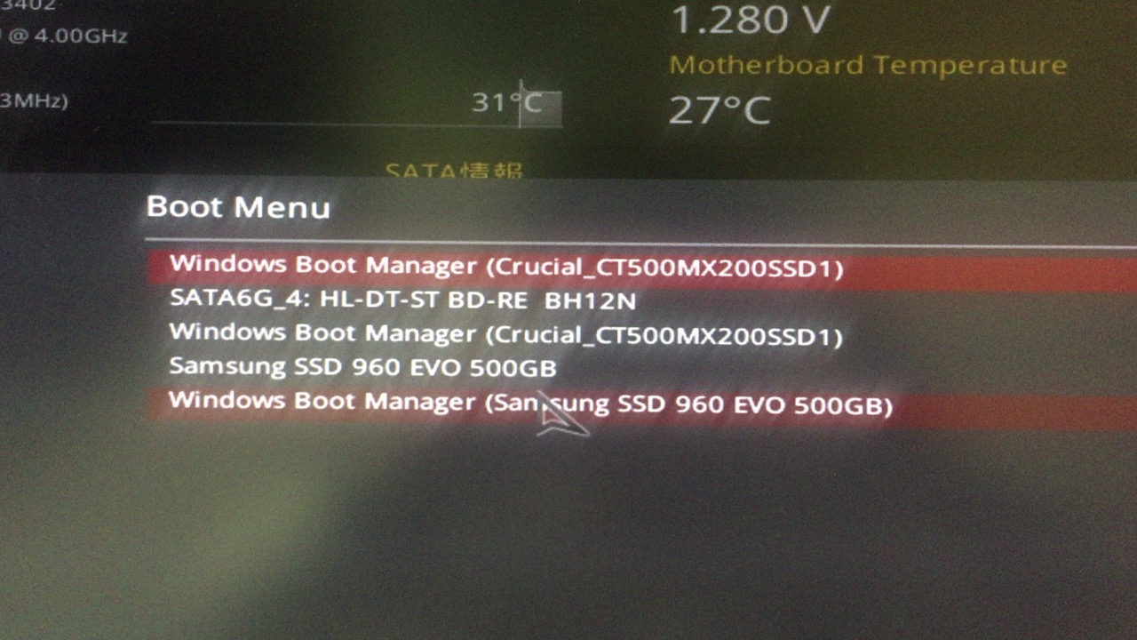 NVMe SSD、Samsung SSD 960 EVO M.2を購入
